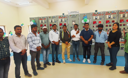 Team at Electrical Control Panel Site