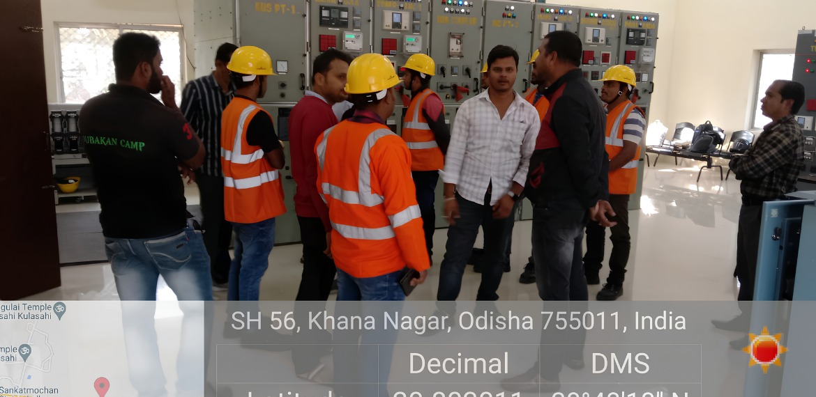 SAS Infra Engineering Pvt. Ltd. engineers working on electrical infrastructure project in Odisha